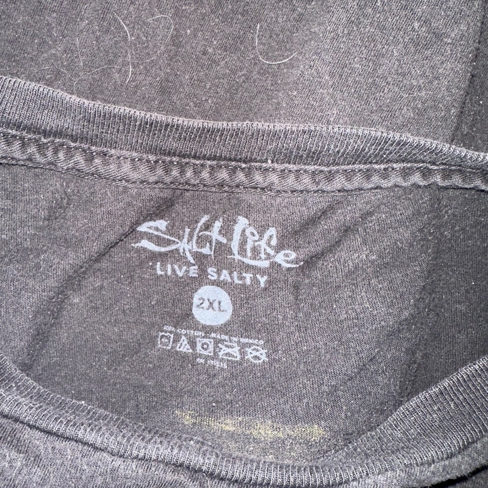 Salt Life Charcoal T-Shirt 2XL
